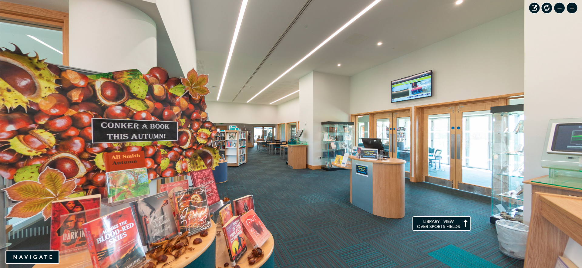 Screenshot of Christ's Hospital's digital school experience - virtual campus tour