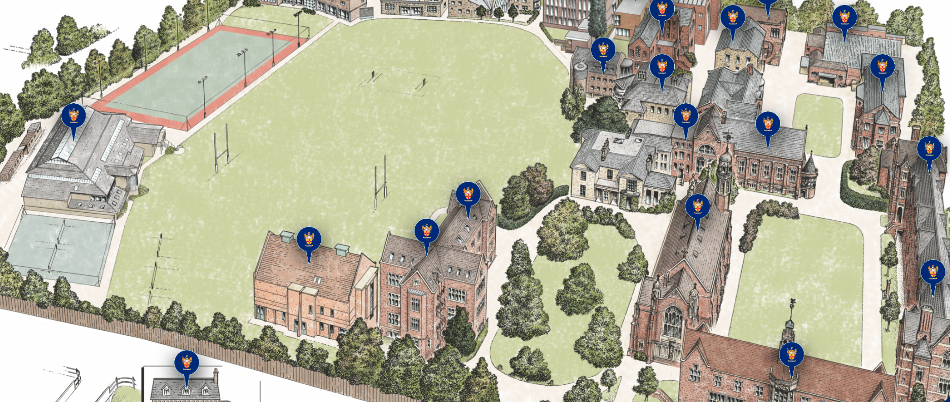 The Leys School's digital school experience - an interactive campus map